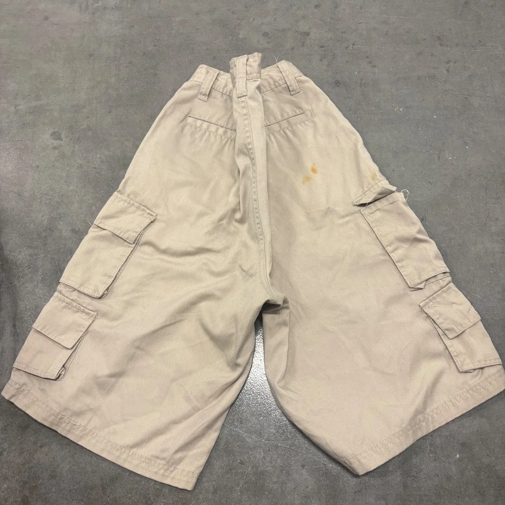 Vintage Y2K/2000a Roadblock Mens Tan Khaki Cargo Shorts Size 30 Baggy Skater 90s